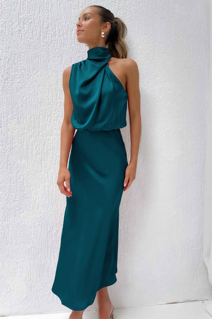 Silke® | Elegante vestido de noche de raso