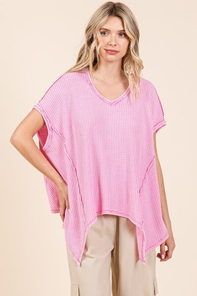 Teresa® | Top oversize de punto con bajo en punta