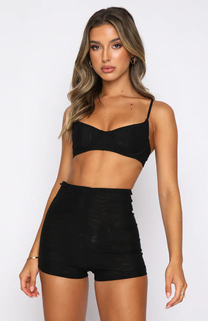 Yasmina® | Top bralette crop con tirantes finos