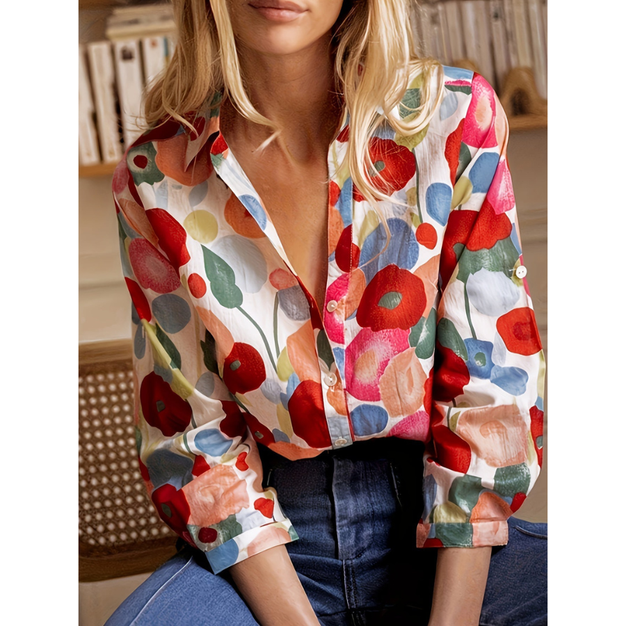 Solveig® | Camisa de flores para mujer.