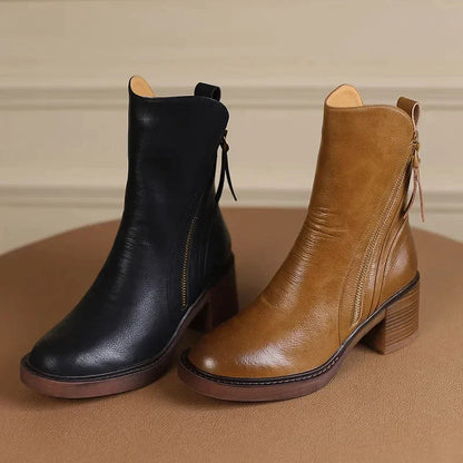 Yesica® | Botas de mujer elegantes con tacón en bloque.