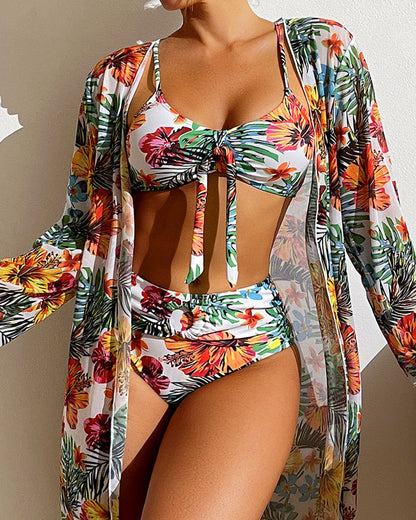 Dafne® | Conjunto de bikini floral de tres piezas