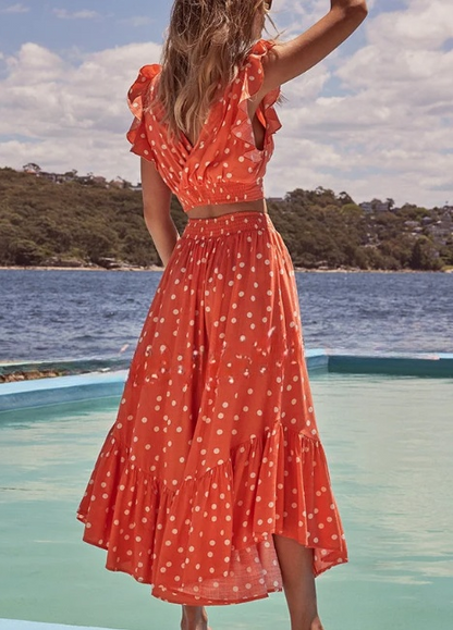 Vestido con estampado de lunares Poka de "Day on The Beach"