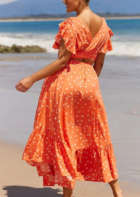 Vestido con estampado de lunares Poka de "Day on The Beach"