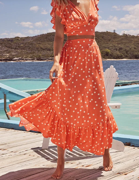 Vestido con estampado de lunares Poka de "Day on The Beach"