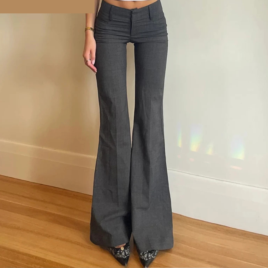 Yesenia® | Pantalones Pantalones acampanados boho de cintura alta para mujer