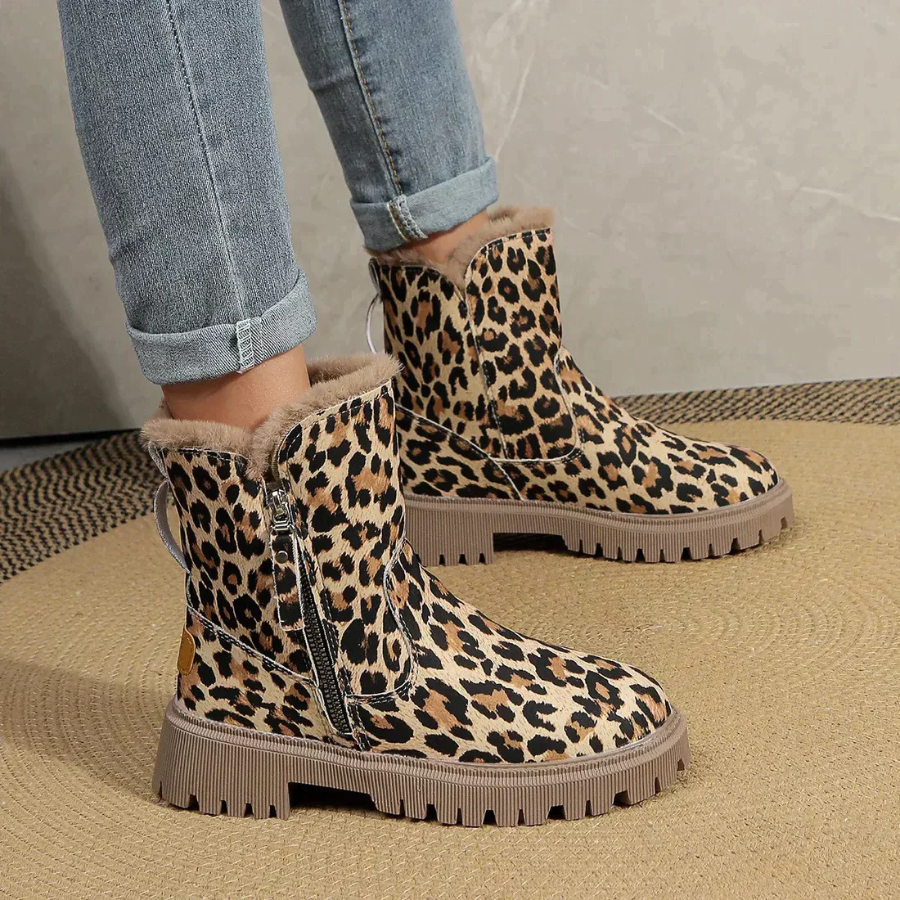 Yesica® | Botines mujer estampado leopardo