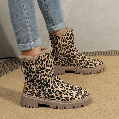 Yesica® | Botines mujer estampado leopardo