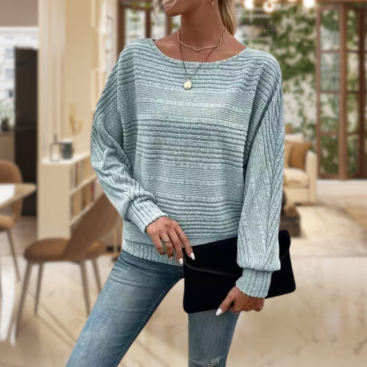 Theda® | Jersey casual de canalé con encanto