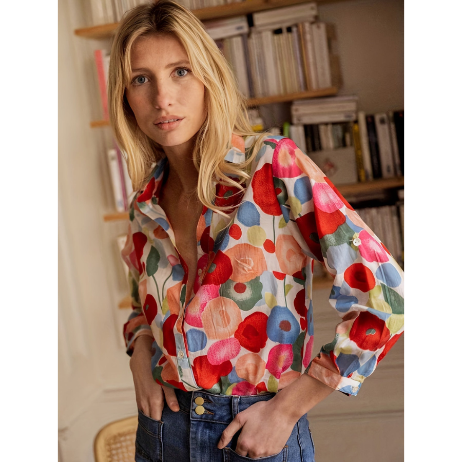 Solveig® | Camisa de flores para mujer.