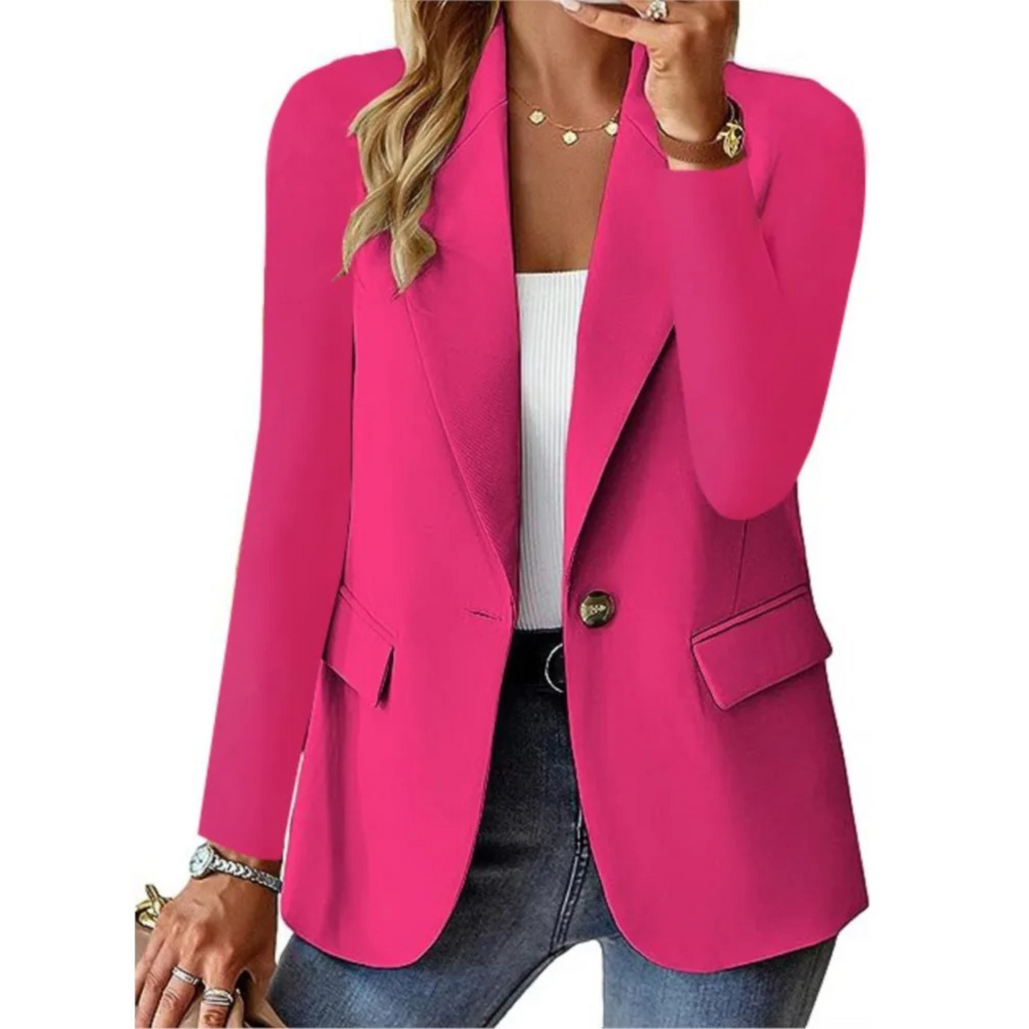 Zoé® | Blazer casual de mujer con manga larga.