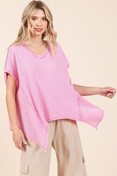 Teresa® | Top oversize de punto con bajo en punta