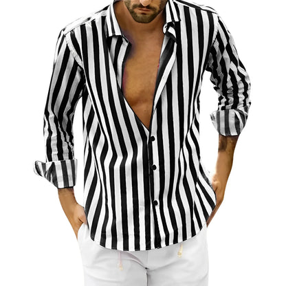 Martin - Camisa de rayas de verano para hombre