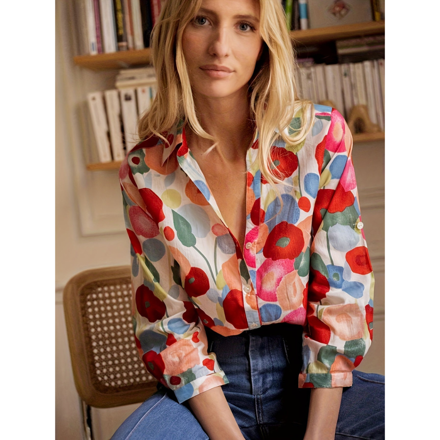 Solveig® | Camisa de flores para mujer.