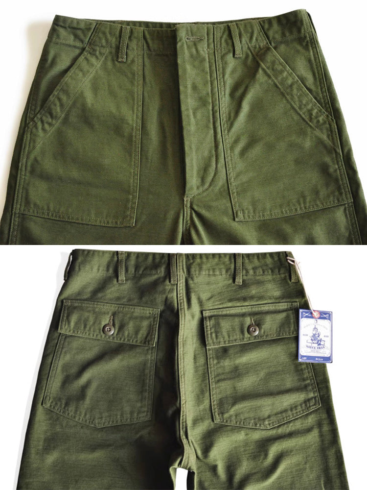 Pantalón Recto 107 Verde Oliva Militar Estadounidense