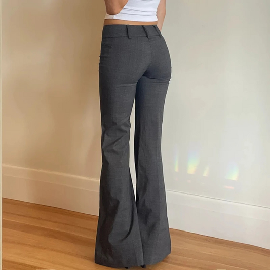 Yesenia® | Pantalones Pantalones acampanados boho de cintura alta para mujer