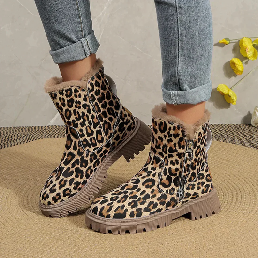 Yesica® | Botines mujer estampado leopardo