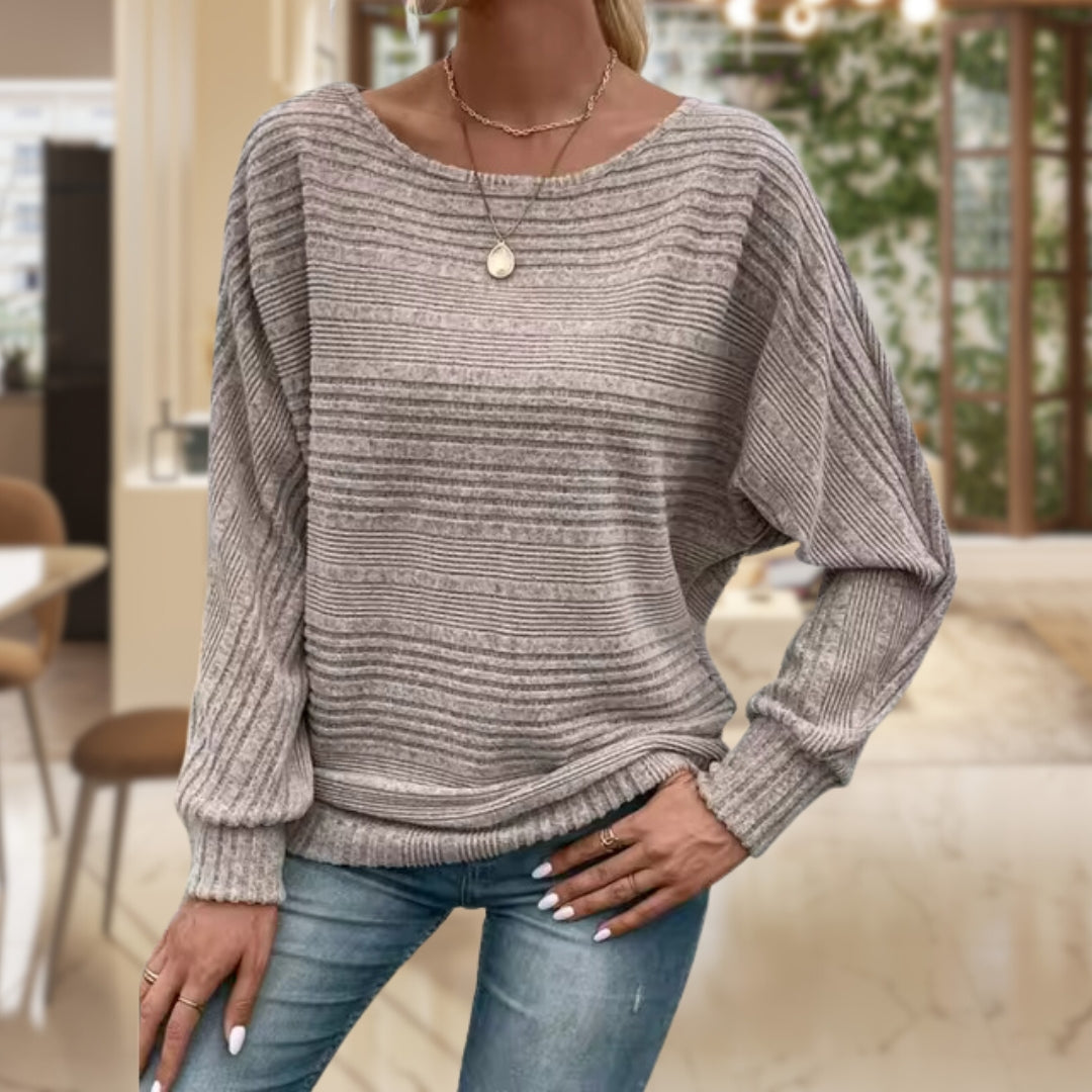 Theda® | Jersey casual de canalé con encanto