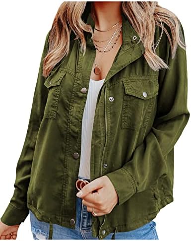 Yasmina® | Chaqueta militar utilitaria para exteriores para mujer, chaqueta Safari con cordón