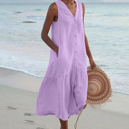 Shelley® | Vestido ligero de verano para mujer, transpirable y fluido.