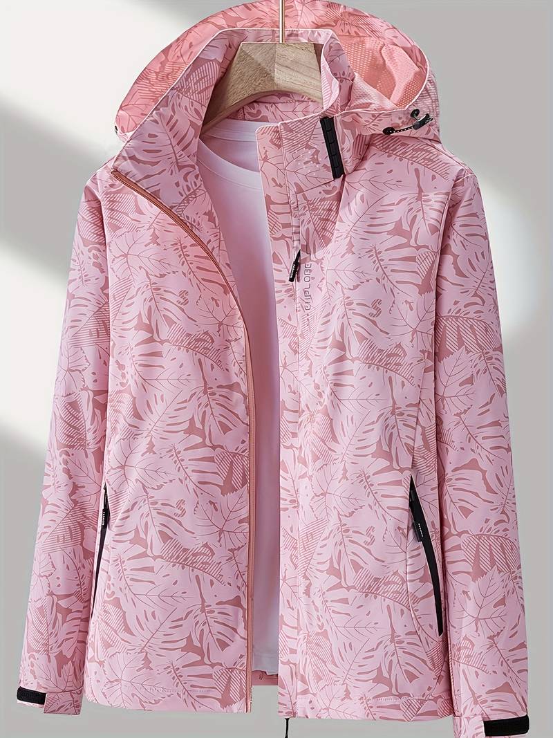 Sabina® | Chaqueta cortavientos impermeable de mujer con capucha.