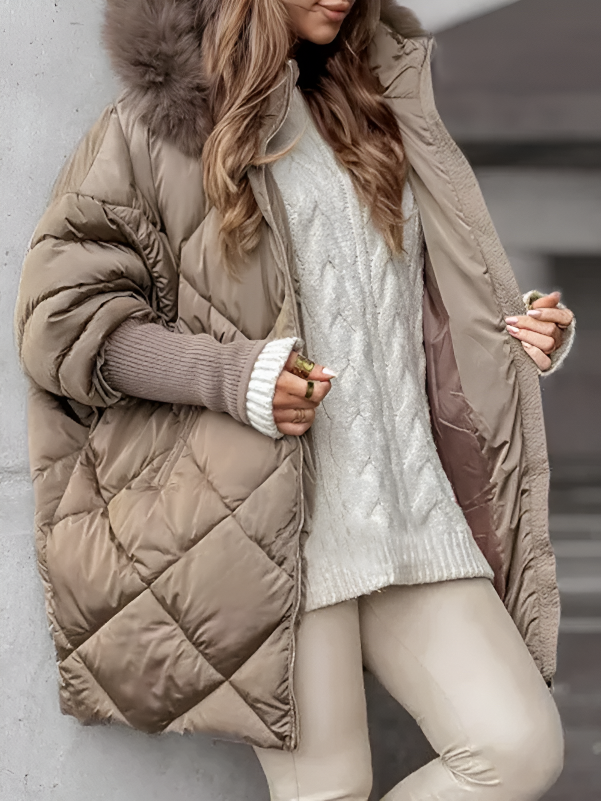 Tamara® | Chaqueta de invierno con capucha y cremallera.