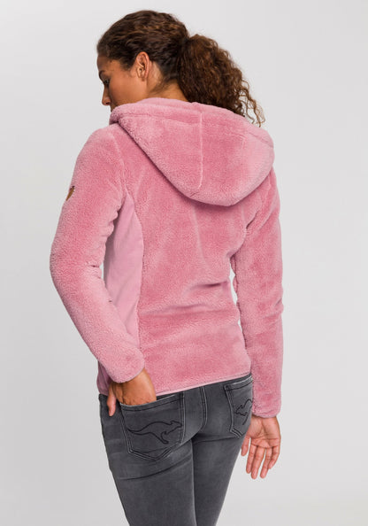 Tahlia® | Chaqueta de felpa con capucha de agradable pelo de peluche