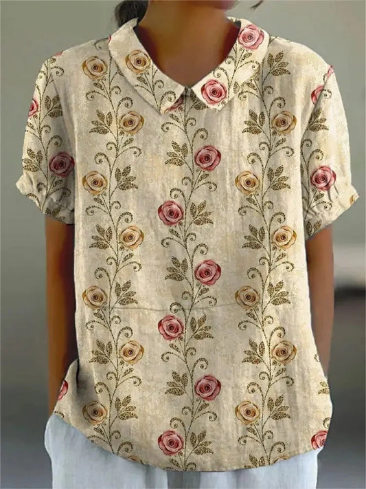 Lea - Camisa Casual Estampado Floral Mujer