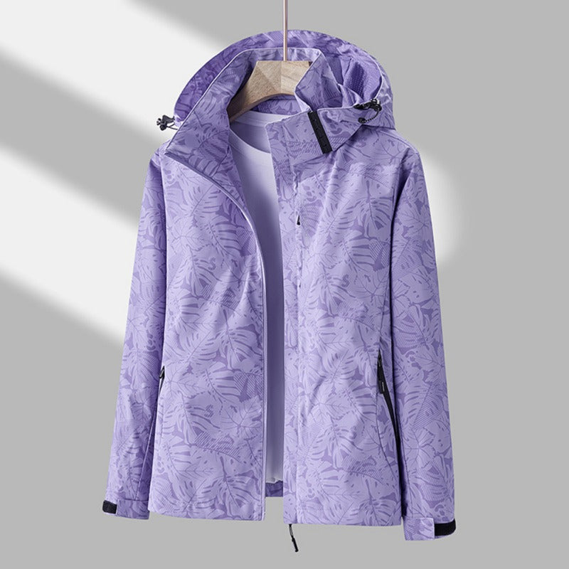 Sabina® | Chaqueta cortavientos impermeable de mujer con capucha.