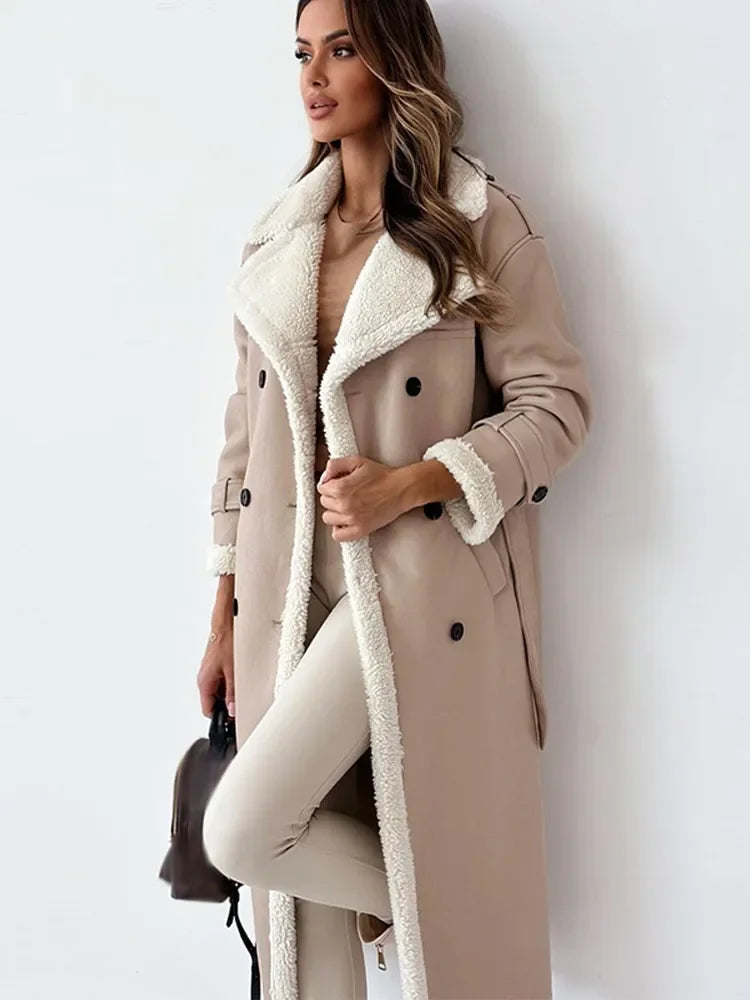 Abigail® | Elegante abrigo largo de invierno para mujer.