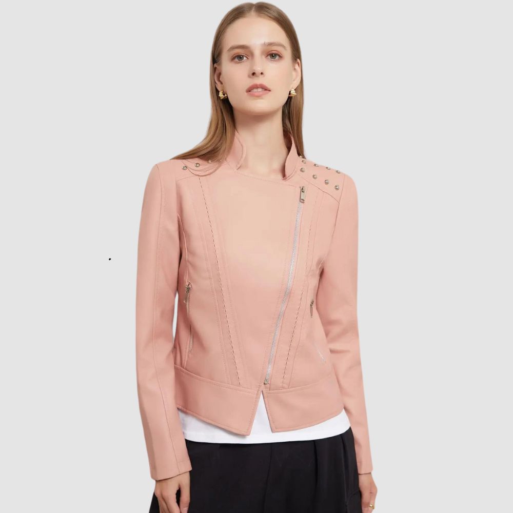 Teodora® | Chaqueta de cuero elegante y delgada