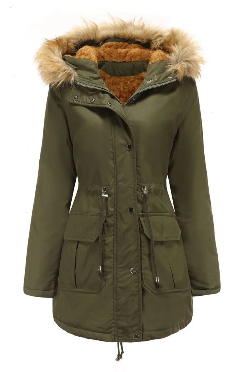 Zenaida® | Parka de invierno con capucha de pelo sintético para mujer