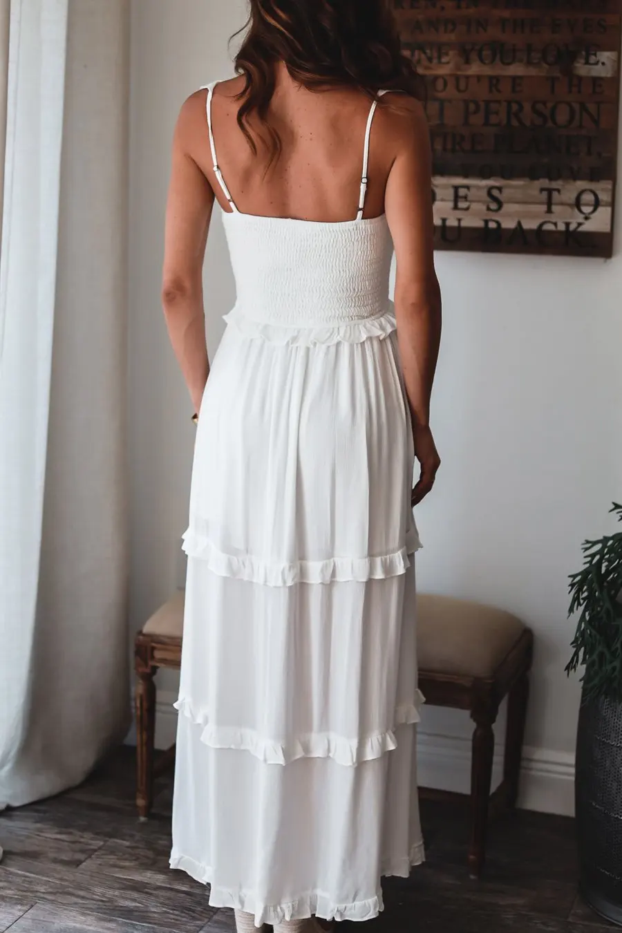 Gabriela - Túnica de Verano Maxi Vestido Cuello en V Femme