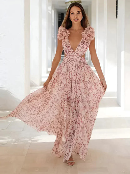 Yasmina® | Vestido elegante y con volantes