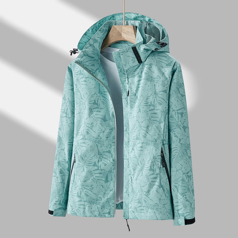 Sabina® | Chaqueta cortavientos impermeable de mujer con capucha.