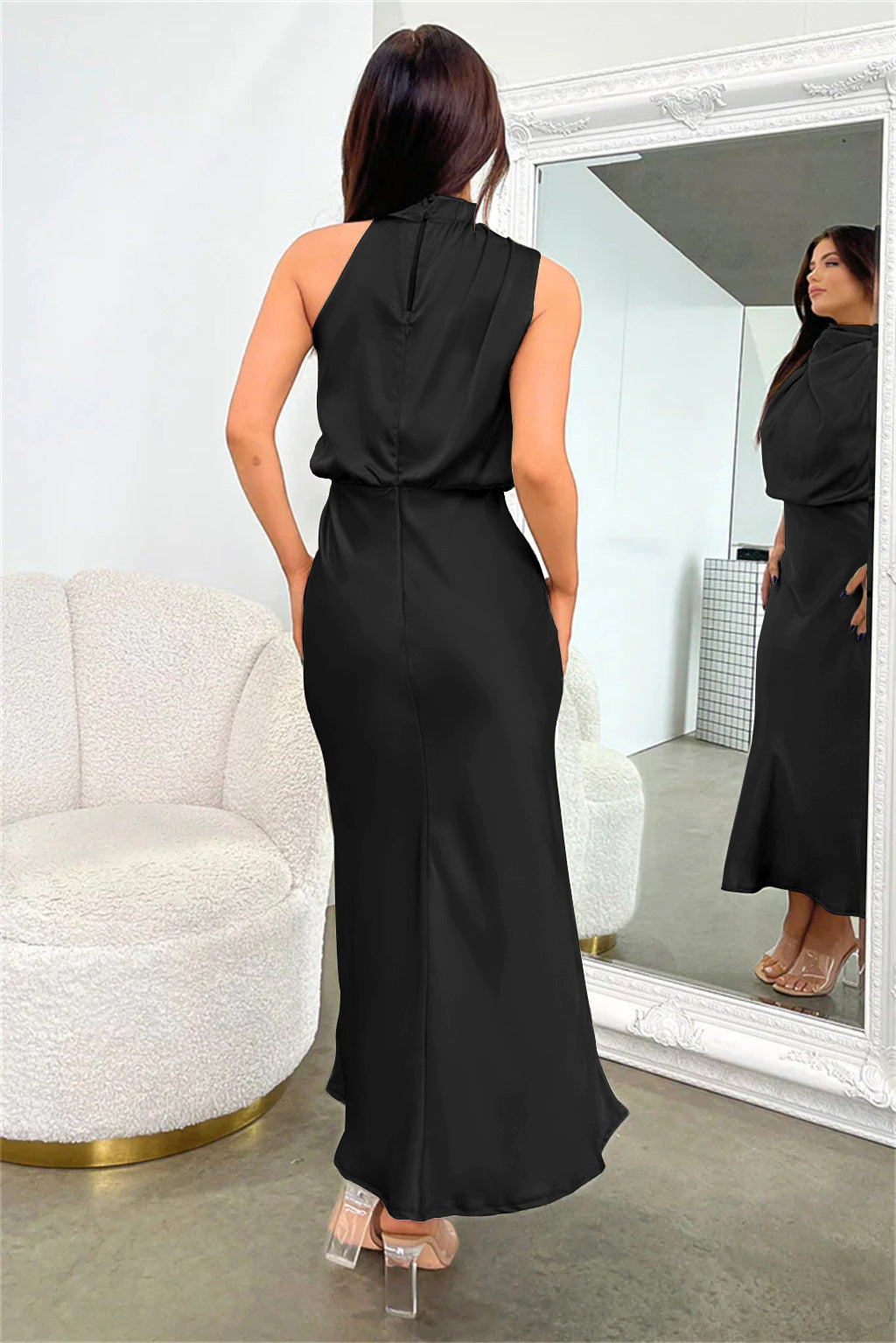 Silke® | Elegante vestido de noche de raso