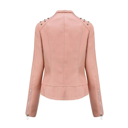 Teodora® | Chaqueta de cuero elegante y delgada