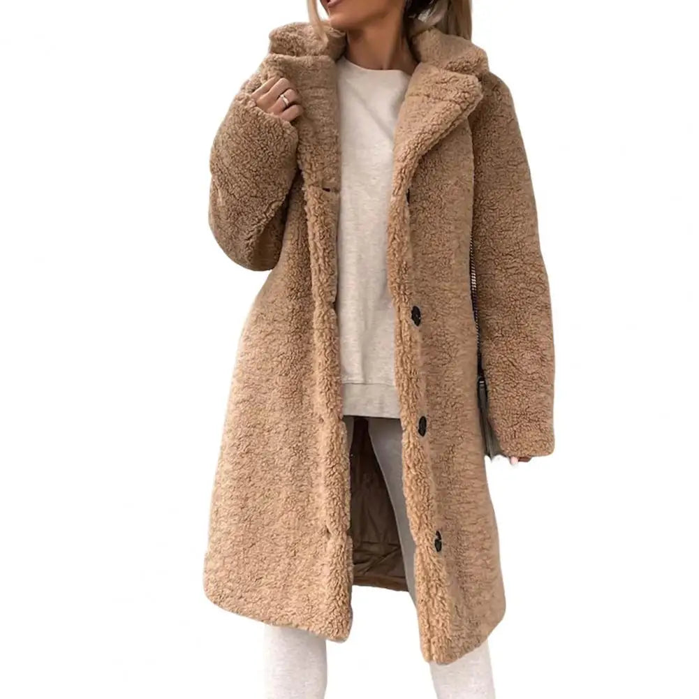 Reinhild® | Abrigo Teddy Sherpa con detalles de botones