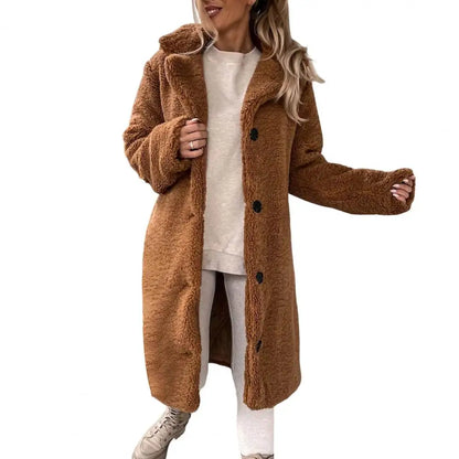 Reinhild® | Abrigo Teddy Sherpa con detalles de botones