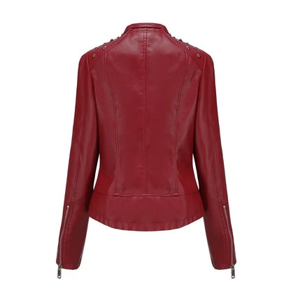 Teodora® | Chaqueta de cuero elegante y delgada