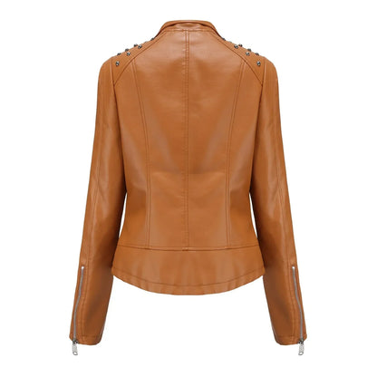 Teodora® | Chaqueta de cuero elegante y delgada