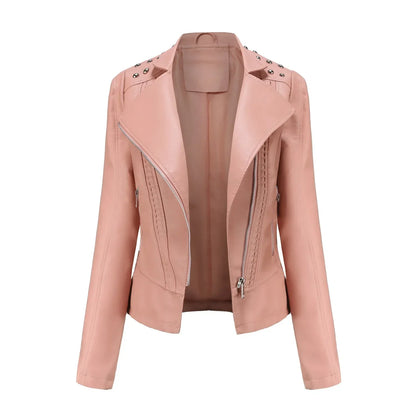 Teodora® | Chaqueta de cuero elegante y delgada