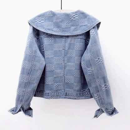 Chaqueta vaquera de cuello grande L'Amourélle