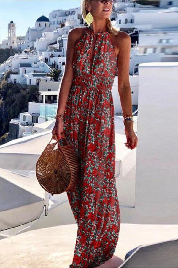 Think I'm in love - Vestido maxi con estampado de colores