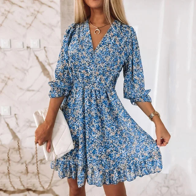 Emma - Vestido  de verano con estampado bohemio para mujer