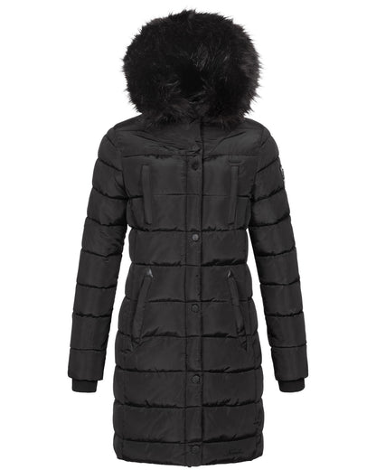 Zara® | Chaqueta de invierno con pelo sintético extraíble.