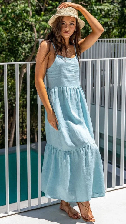 Venice - Vestido Casual Azul Claro