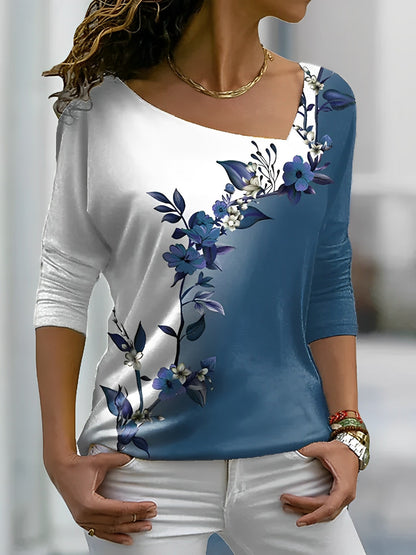 Monika® | Camiseta floral color block