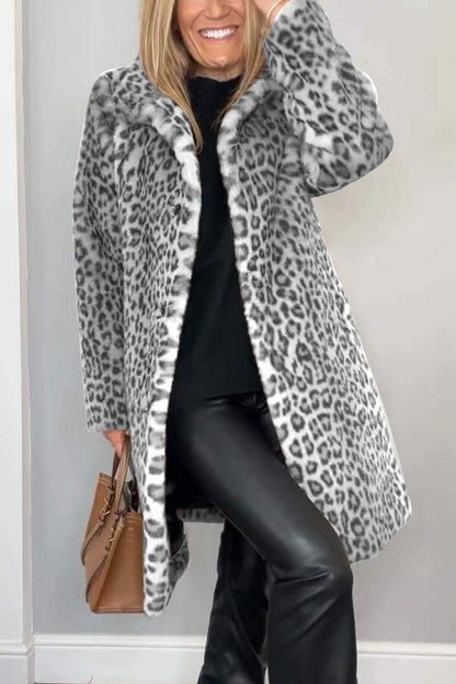 Yasmina® | Abrigo de leopardo de moda