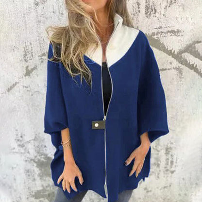 Vilma® | Chaqueta de corte relajado con media cremallera elegante